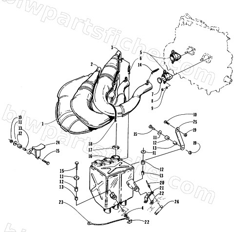 EXHAUST ASSEMBLY diagram