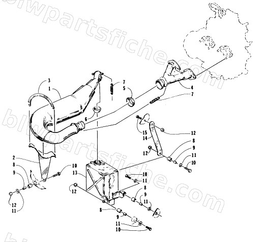 EXHAUST ASSEMBLY diagram