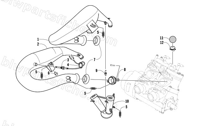 EXHAUST ASSEMBLY diagram