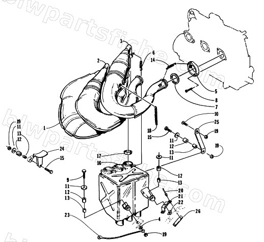 EXHAUST ASSEMBLY diagram