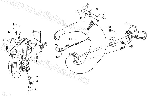 EXHAUST ASSEMBLY diagram