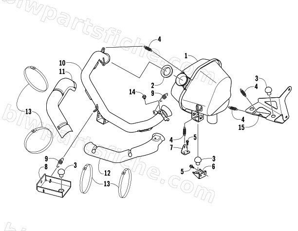 EXHAUST ASSEMBLY diagram