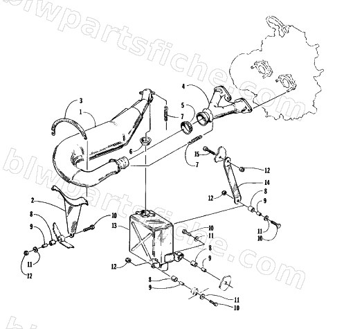 EXHAUST ASSEMBLY diagram