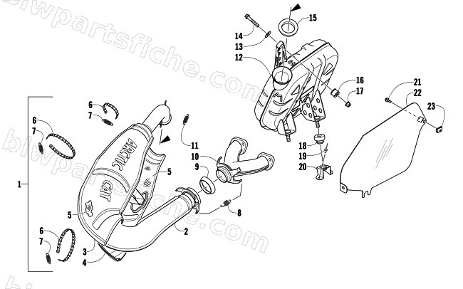 EXHAUST ASSEMBLY diagram