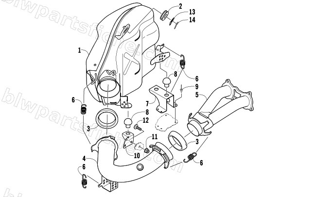 EXHAUST ASSEMBLY diagram