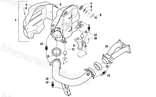 EXHAUST ASSEMBLY diagram