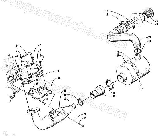 EXHAUST ASSEMBLY diagram