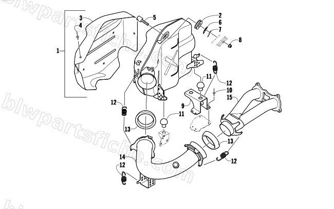 EXHAUST ASSEMBLY diagram
