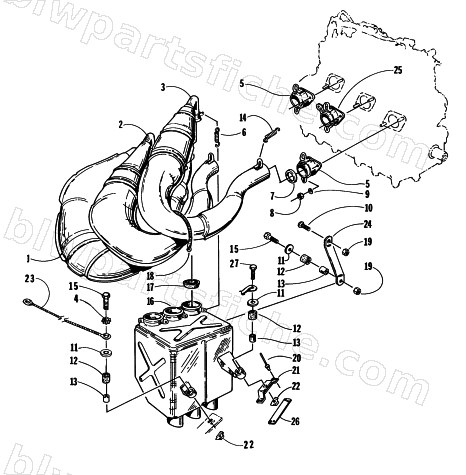 EXHAUST ASSEMBLY diagram