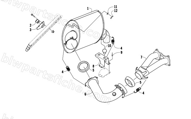 EXHAUST ASSEMBLY diagram