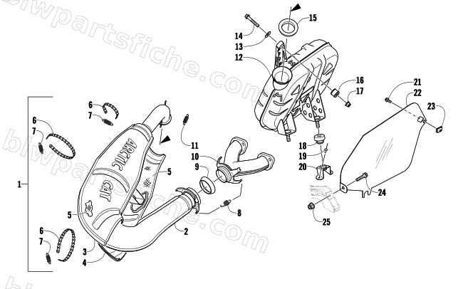 EXHAUST ASSEMBLY diagram