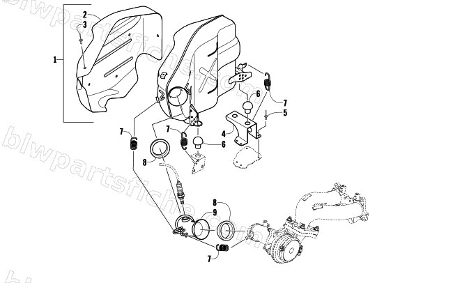 EXHAUST ASSEMBLY diagram
