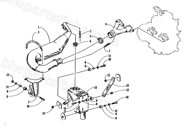 EXHAUST ASSEMBLY diagram