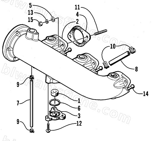EXHAUST MANIFOLD ASSEMBLY diagram
