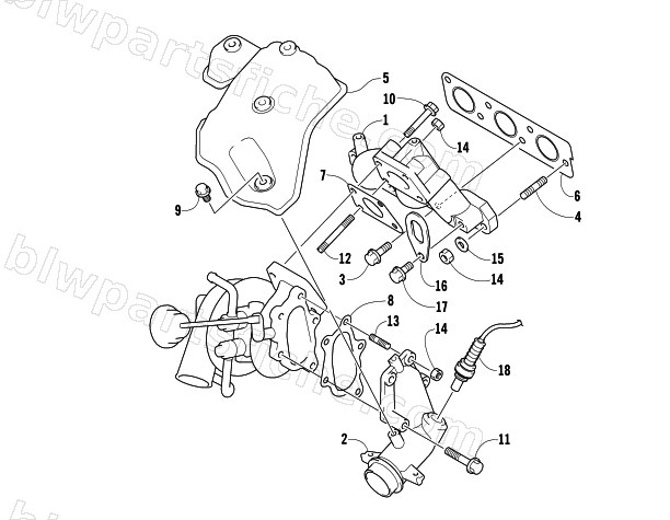 EXHAUST MANIFOLD ASSEMBLY diagram