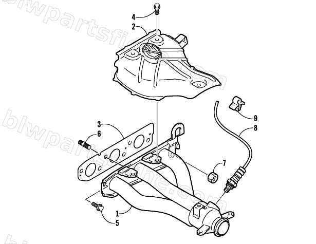 EXHAUST MANIFOLD ASSEMBLY diagram