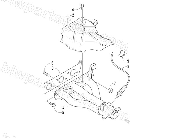 EXHAUST MANIFOLD ASSEMBLY diagram
