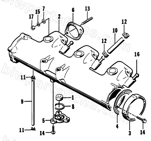 EXHAUST MANIFOLD ASSEMBLY diagram