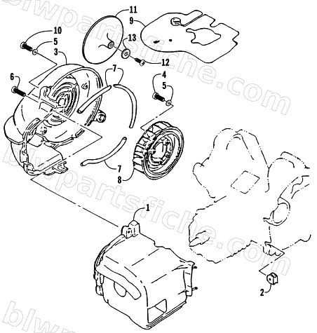 FAN AND AIR SHROUD ASSEMBLY diagram