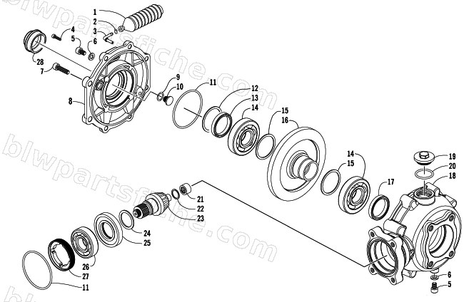 FINAL DRIVE ASSEMBLY diagram