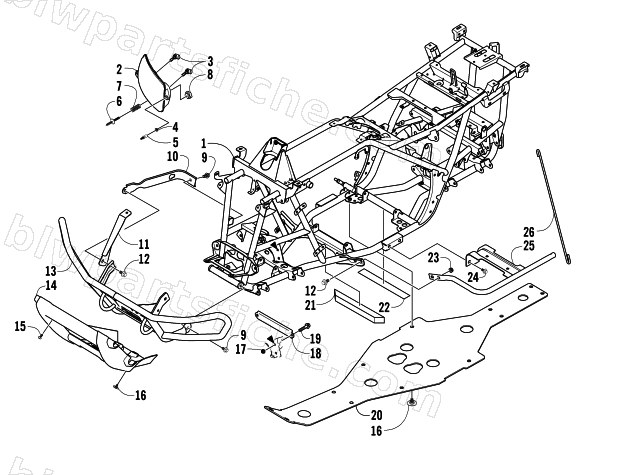 FRAME AND RELATED PARTS diagram