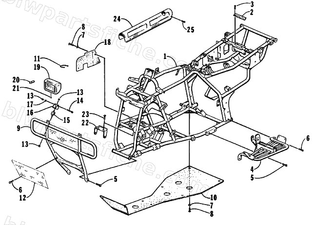 FRAME AND RELATED PARTS diagram