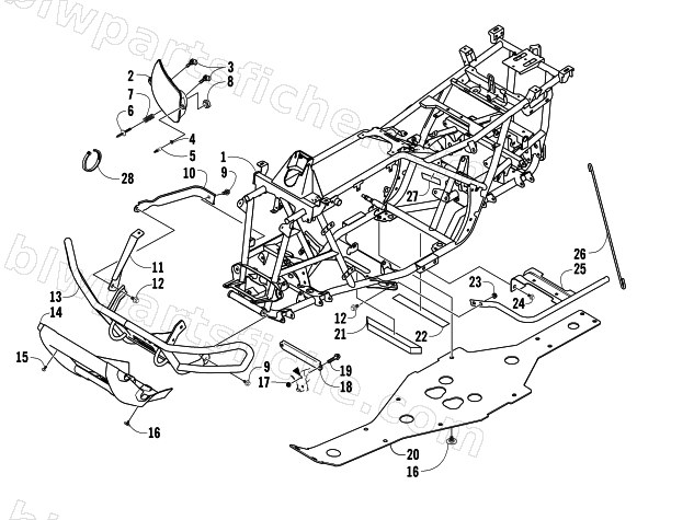 FRAME AND RELATED PARTS diagram