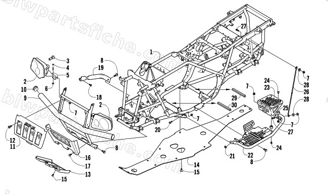 FRAME AND RELATED PARTS diagram