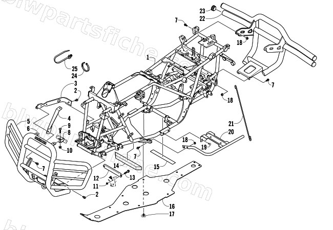 FRAME AND RELATED PARTS diagram