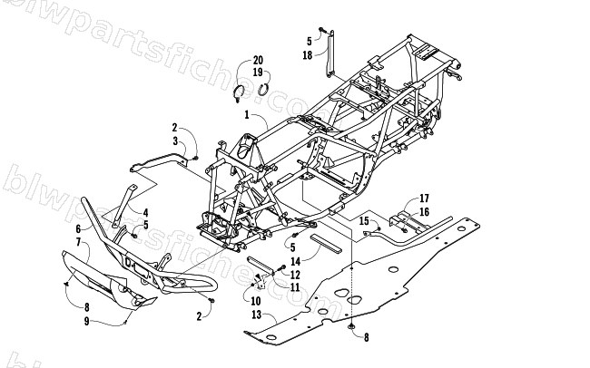 FRAME AND RELATED PARTS diagram