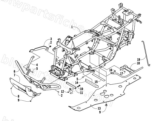 FRAME AND RELATED PARTS diagram