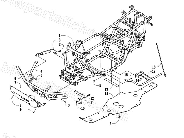 FRAME AND RELATED PARTS diagram
