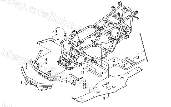 FRAME AND RELATED PARTS diagram