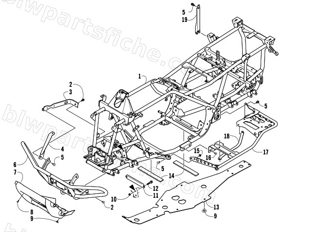 FRAME AND RELATED PARTS diagram