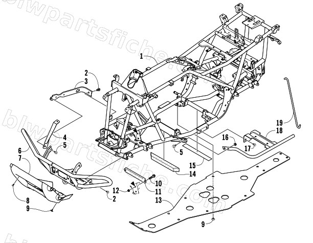 FRAME AND RELATED PARTS diagram