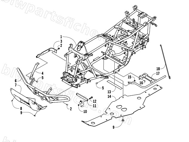FRAME AND RELATED PARTS diagram