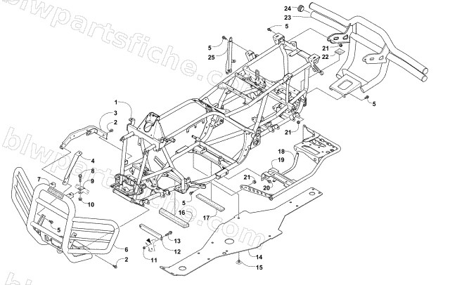FRAME AND RELATED PARTS diagram