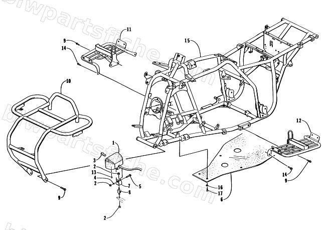 FRAME AND RELATED PARTS diagram