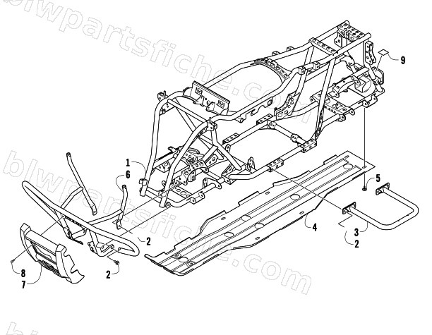 FRAME AND RELATED PARTS diagram