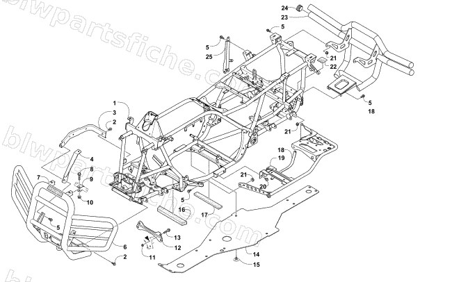 FRAME AND RELATED PARTS diagram