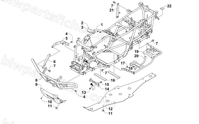 FRAME AND RELATED PARTS diagram
