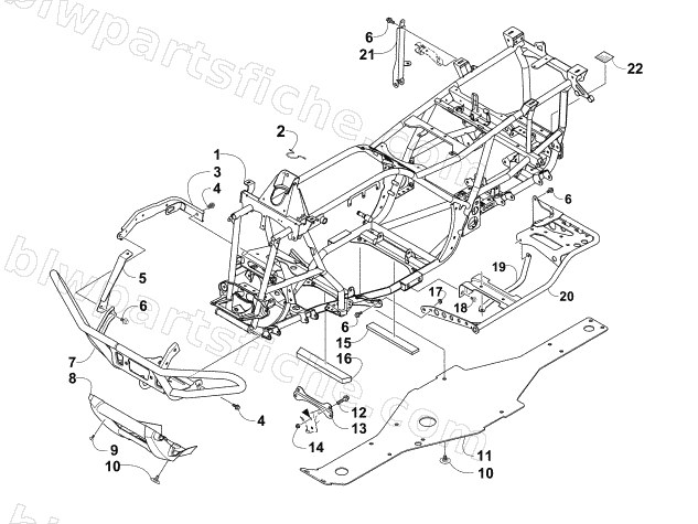 FRAME AND RELATED PARTS diagram