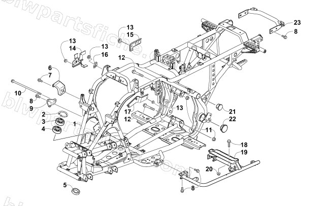 FRAME AND RELATED PARTS diagram