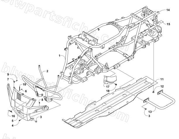 FRAME AND RELATED PARTS diagram