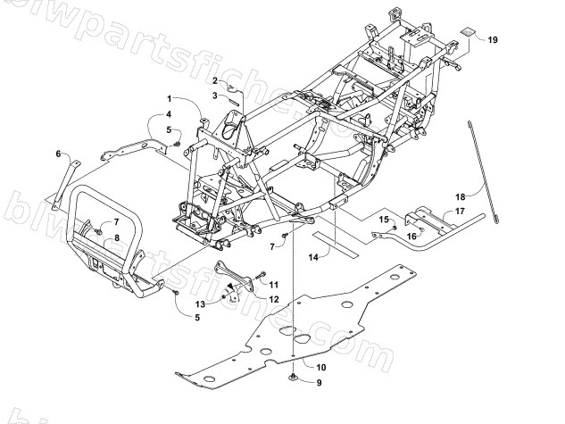 FRAME AND RELATED PARTS diagram