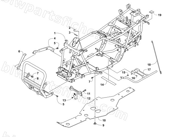 FRAME AND RELATED PARTS diagram