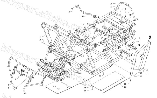 FRAME AND RELATED PARTS diagram