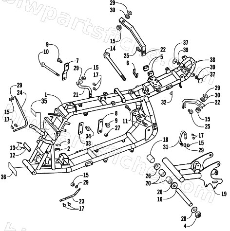 FRAME AND RELATED PARTS diagram