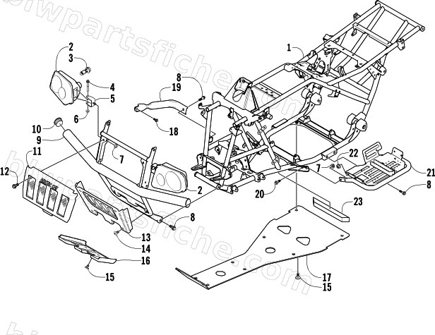 FRAME AND RELATED PARTS diagram
