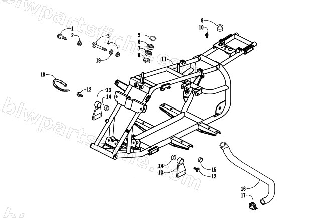 FRAME AND RELATED PARTS ASSEMBLY diagram